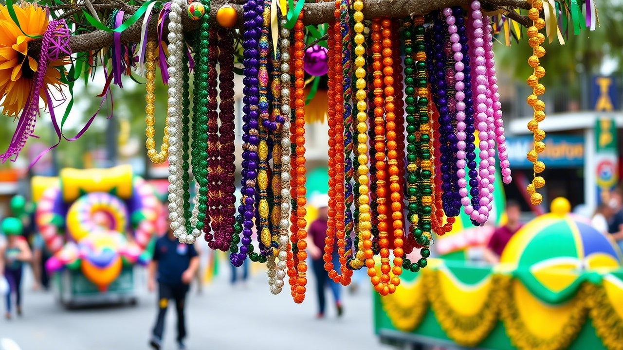 Mardi Gras Bead Necklaces & Unique